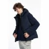 Penfield Blue Script Angled Quilt Ripstop Hooded Puffer Gilet