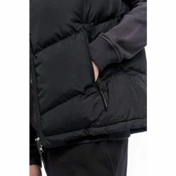 Penfield Black Script Angled Quilt Ripstop Hooded Puffer Gilet -Penfield Shop unnamed file 1013