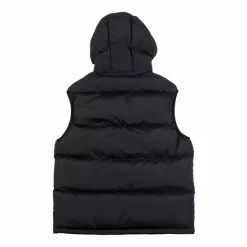Penfield Black Script Angled Quilt Ripstop Hooded Puffer Gilet -Penfield Shop unnamed file 1018