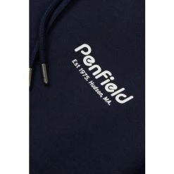 Penfield Blue Hudson Script Hooded Sweatshirt -Penfield Shop unnamed file 102