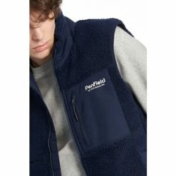 Penfield Blue Bear Outdoor Borg Zip Thru Gilet -Penfield Shop unnamed file 1030
