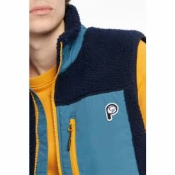 Penfield Blue Bear Colourblock Borg Zip Thru Gilet -Penfield Shop unnamed file 1063