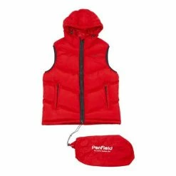 Penfield Red Script Angled Quilt Ripstop Hooded Puffer Gilet -Penfield Shop unnamed file 1076