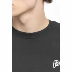 Penfield Grey Bear Chest Badge Crew Sweatshirt -Penfield Shop unnamed file 120