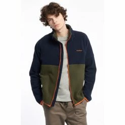 Penfield Green Polar Colour Block Fleece