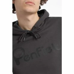 Penfield Grey Bear Chest Print Hooded Sweatshirt -Penfield Shop unnamed file 168