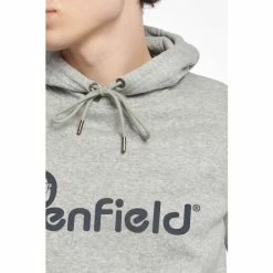 Penfield Grey Bear Chest Print Hooded Sweatshirt -Penfield Shop unnamed file 182