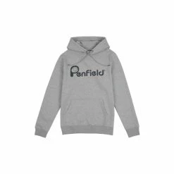 Penfield Grey Bear Chest Print Hooded Sweatshirt -Penfield Shop unnamed file 183