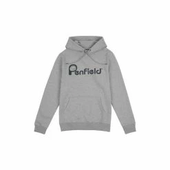 Penfield Grey Bear Chest Print Hooded Sweatshirt -Penfield Shop unnamed file 186