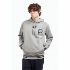 Penfield Grey Bear Chest Print Hooded Sweatshirt