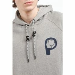 Penfield Grey Bear Chest Print Hooded Sweatshirt -Penfield Shop unnamed file 189
