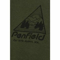 Penfield Green Triangle Mountain Back Graphic Crew Sweatshirt -Penfield Shop unnamed file 203