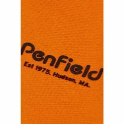Penfield Orange Hudson Script Hooded Sweatshirt -Penfield Shop unnamed file 212