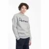Penfield Grey Bear Chest Print Crew Sweatshirt