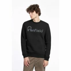 Penfield Black Bear Chest Print Crew Sweatshirt