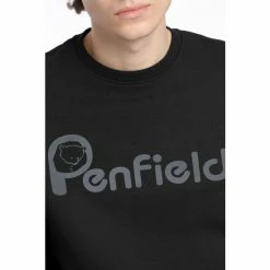 Penfield Black Bear Chest Print Crew Sweatshirt -Penfield Shop unnamed file 247