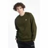 Penfield Green Bear Chest Badge Crew Sweatshirt