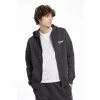 Penfield Grey Hudson Script Zip Thru Hooded Sweatshirt