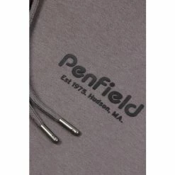 Penfield Grey Hudson Script Hooded Sweatshirt -Penfield Shop unnamed file 303