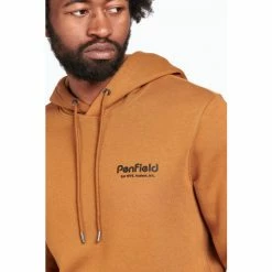 Penfield Hudson Brown Script Hooded Sweatshirt -Penfield Shop unnamed file 335