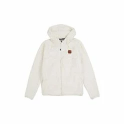 Penfield White Teddy Zip Through Sweatshirt -Penfield Shop unnamed file 37