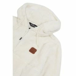 Penfield White Teddy Zip Through Sweatshirt -Penfield Shop unnamed file 39