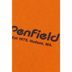 Penfield Orange Hudson Script T-Shirt -Penfield Shop unnamed file 393
