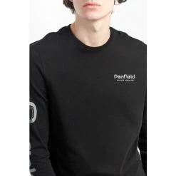 Penfield Mens Black Long-Sleeved Bear Graphic T-Shirt -Penfield Shop unnamed file 420