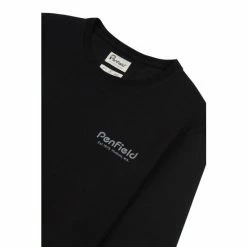 Penfield Mens Black Long-Sleeved Bear Graphic T-Shirt -Penfield Shop unnamed file 423