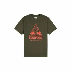 Penfield Green Triangle Mountain Graphic Short-Sleeved T-Shirt