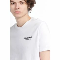 Penfield Hudson White Script T-Shirt -Penfield Shop unnamed file 437