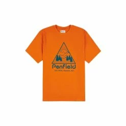 Penfield Orange Triangle Mountain Graphic Short-Sleeved T-Shirt
