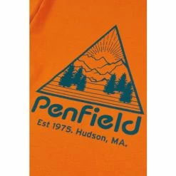 Penfield Orange Triangle Mountain Graphic Short-Sleeved T-Shirt -Penfield Shop unnamed file 457
