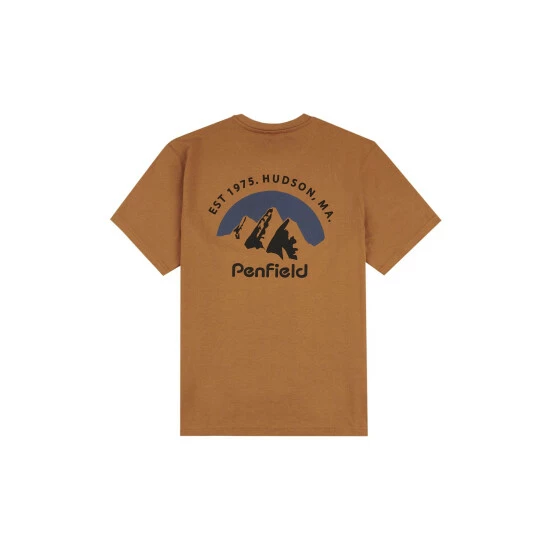 Penfield Brown Arc Mountain Back Graphic Short-Sleeved T-Shirt 2 Penfield Brown Arc Mountain Back Graphic Short-Sleeved T-Shirt - Image 2