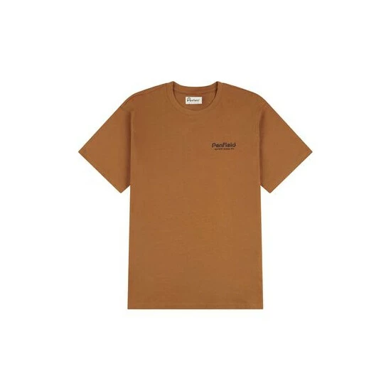 Penfield Brown Hudson Script T-Shirt 4 Penfield Brown Hudson Script T-Shirt - Image 4