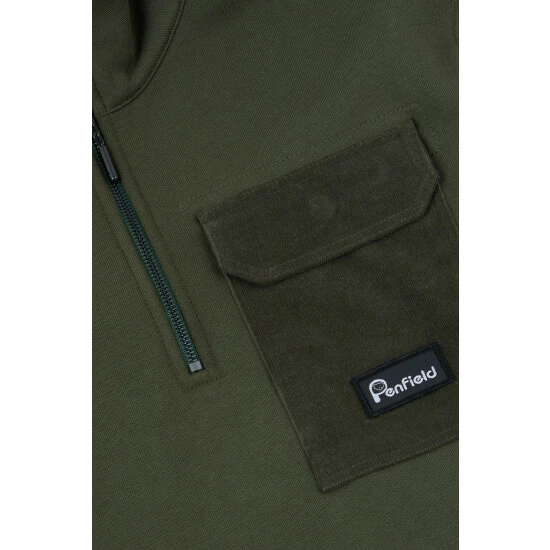 unnamed-file-51.jpg Penfield Green Woven Trim Sweatshirt -Penfield Shop unnamed file 51