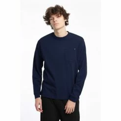Penfield Blue Chest Pocket Long-Sleeved T-Shirt