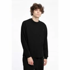 Penfield Black Chest Pocket Long-Sleeved T-Shirt