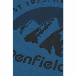Penfield Blue Arc Mountain Back Graphic Short-Sleeved T-Shirt -Penfield Shop unnamed file 591