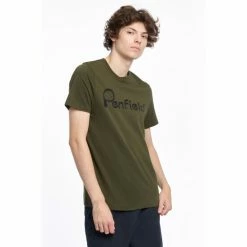 Penfield Green Bear Chest Print T-Shirt