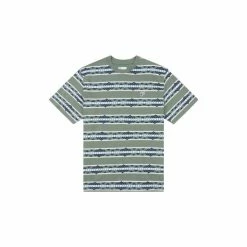 Penfield Geo Green Stripe T-Shirt