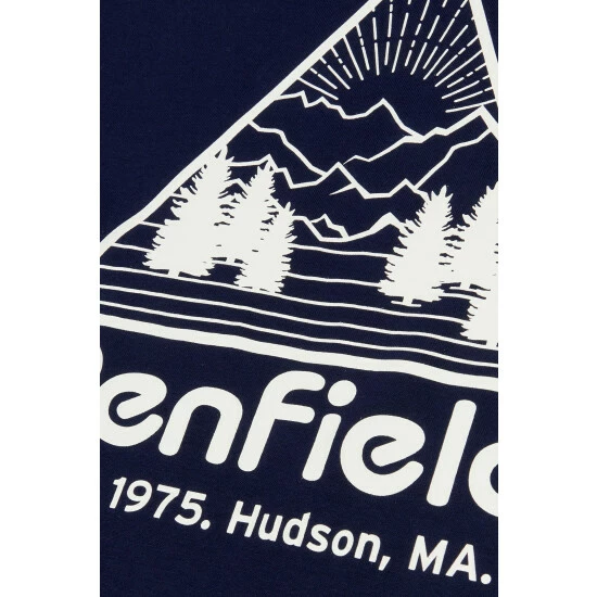 Penfield Blue Triangle Mountain Graphic Short-Sleeved T-Shirt 3 Penfield Blue Triangle Mountain Graphic Short-Sleeved T-Shirt - Image 3
