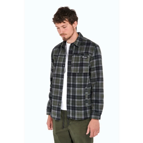 Penfield Checked Polar Fleece Coat 1 Penfield Checked Polar Fleece Coat