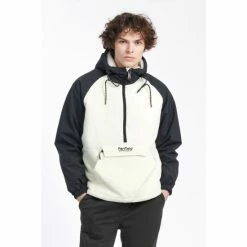 Penfield White Script Overhead Raglan Colour Block Windcheater