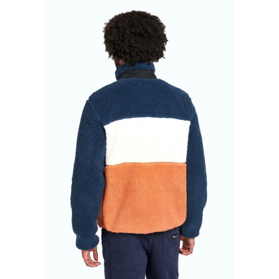 Penfield Colour Block Borg Zip Thru Coat 2 Penfield Colour Block Borg Zip Thru Coat - Image 2