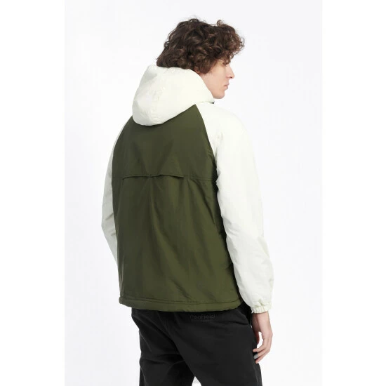 Penfield Green Script Overhead Raglan Colour Block Windcheater 2 Penfield Green Script Overhead Raglan Colour Block Windcheater - Image 2