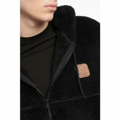 Penfield Black Teddy Zip Through Sweatshirt -Penfield Shop unnamed file 92