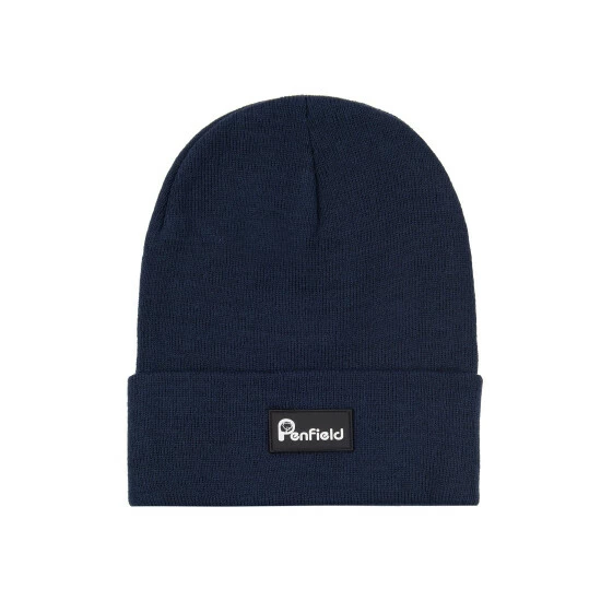 Penfield Blue Bear Reverse Badge Beanie Hat 1 Penfield Blue Bear Reverse Badge Beanie Hat