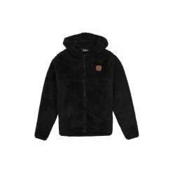 Penfield Black Teddy Zip Through Sweatshirt -Penfield Shop unnamed file 93