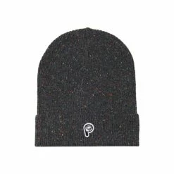 Penfield Grey Bear Badge Neppy Beanie Hat